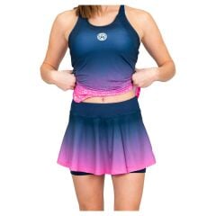 Bidi Badu Colortwist Printed Wavy Tenis Eteği -  Pembe/Lacivert