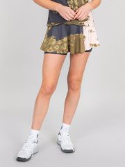 Bidi Badu Pure Wild Printed Wavy Tenis Eteği - Olive/Koyu Gri